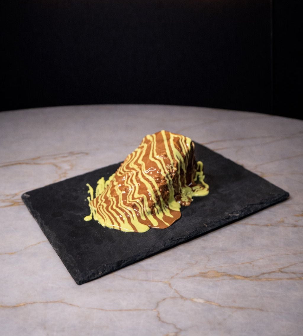Pistachio Kunafa Cake