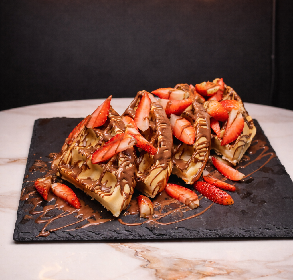 Nutella & Strawberries Waffle